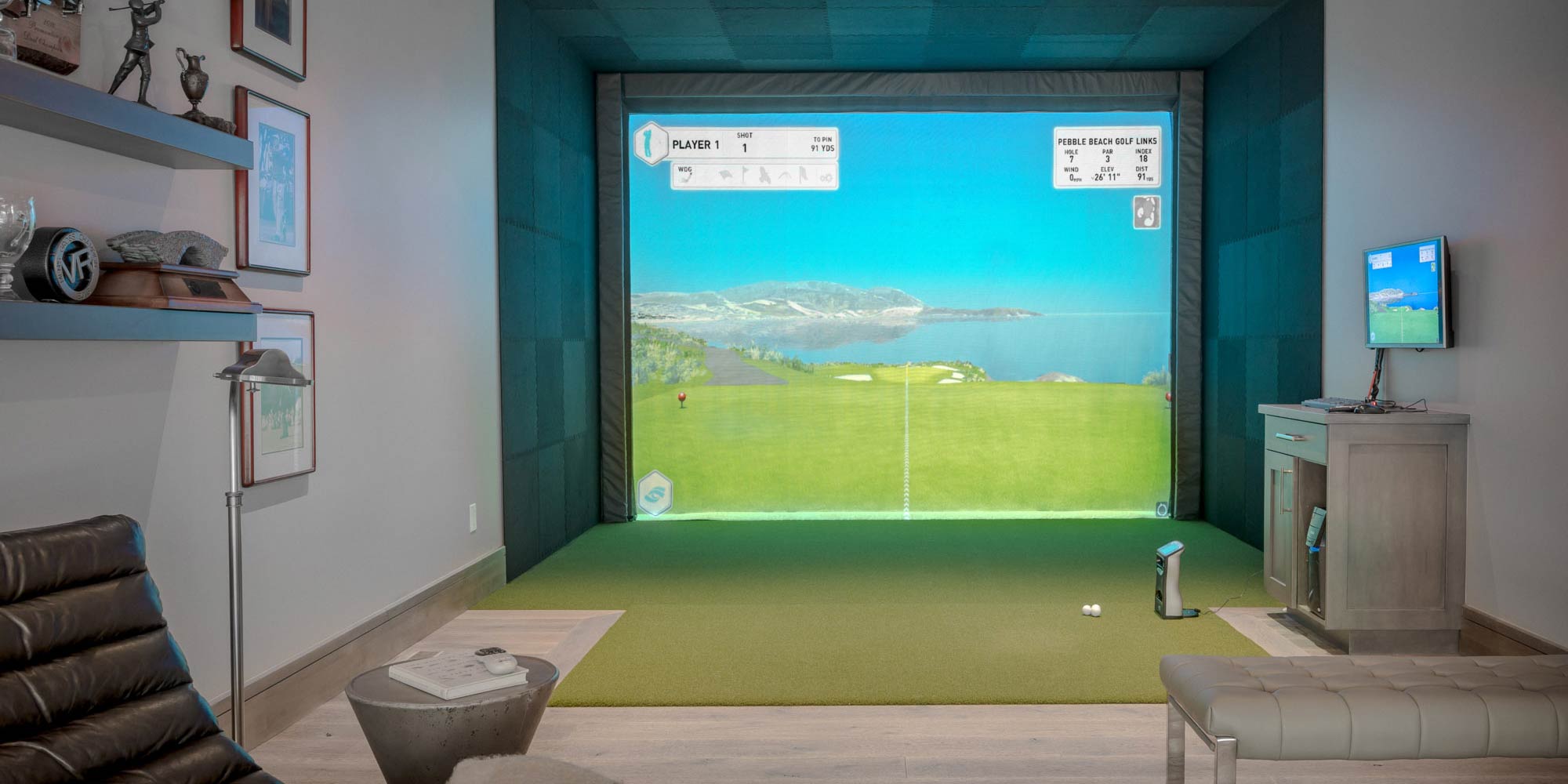 Lighting Control Systems Park City, UT, Indoor living, Home Automation, Smart Home Technology, Utah, Argenta, Golf Simulator