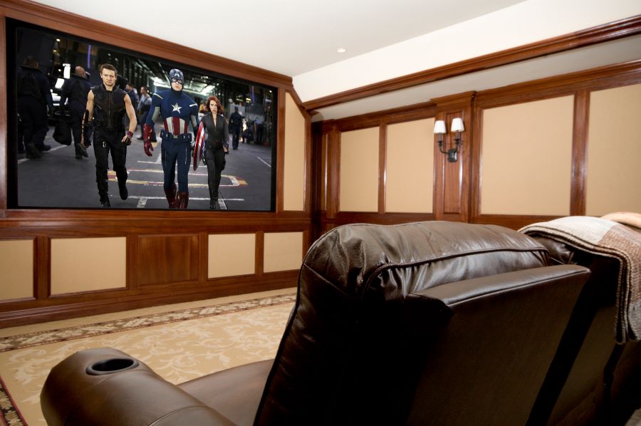 Seating In A Custom Home Theater Design